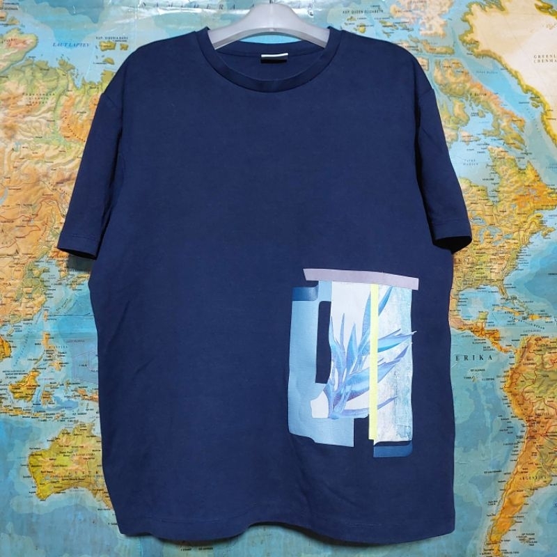 kaos t-shirt ZIOZIA Graphic Patch navy original