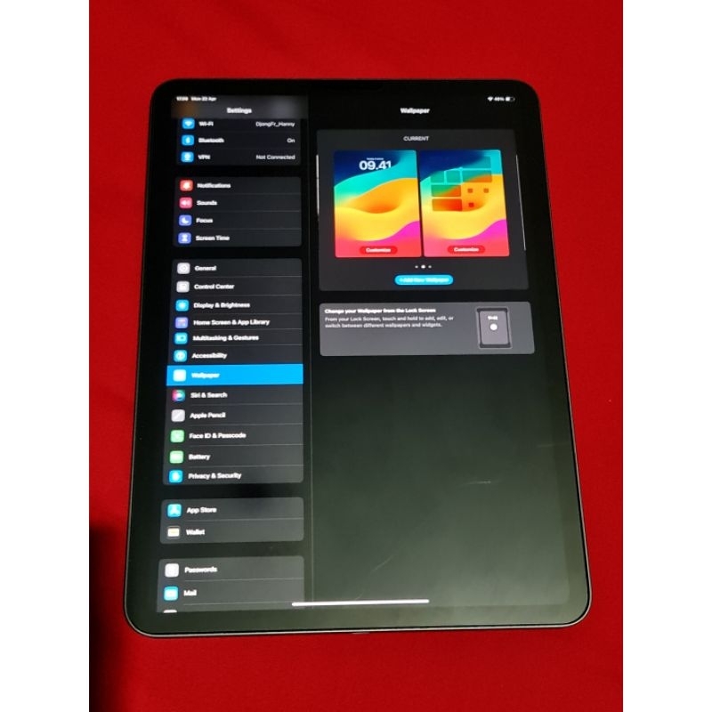 Apple Ipad Pro 11 Inch 2021 M1 Chip Wifi Grey 128GB + Keyboard Miwu Free