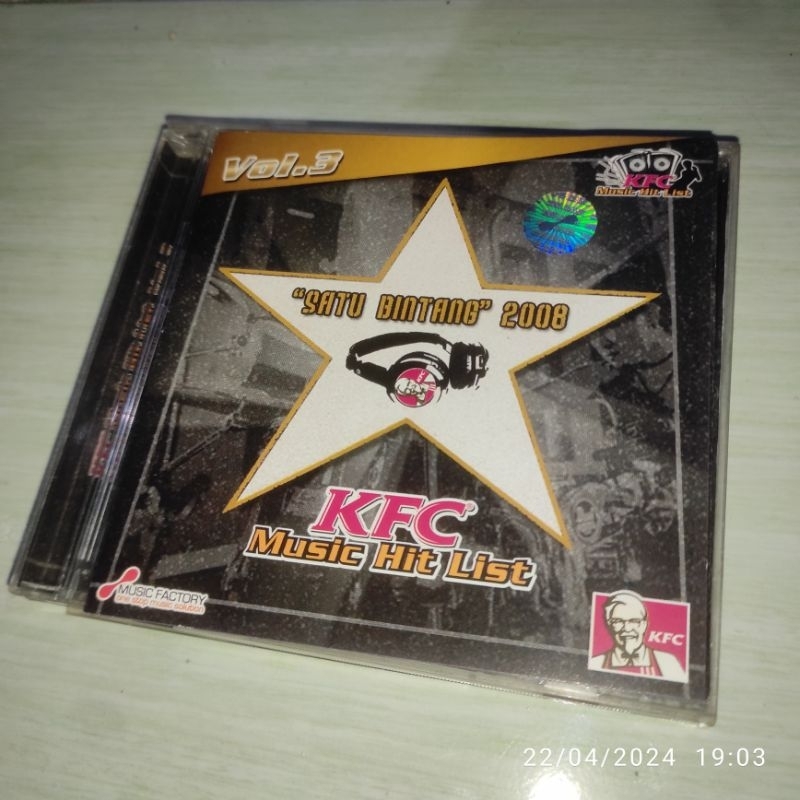 CD KFC Music Hits List Vol. 3 SATU BINTANG 2009
