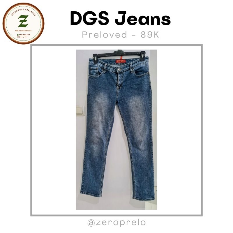 [PRELOVED] - DGS jeans size 33 / straight denim pants