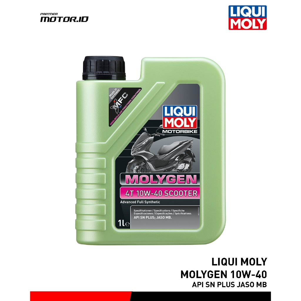 LIQUI MOLY MOLYGEN SCOOTER 10W-40 - Oli Mesin Motor Matic Full Synthetic