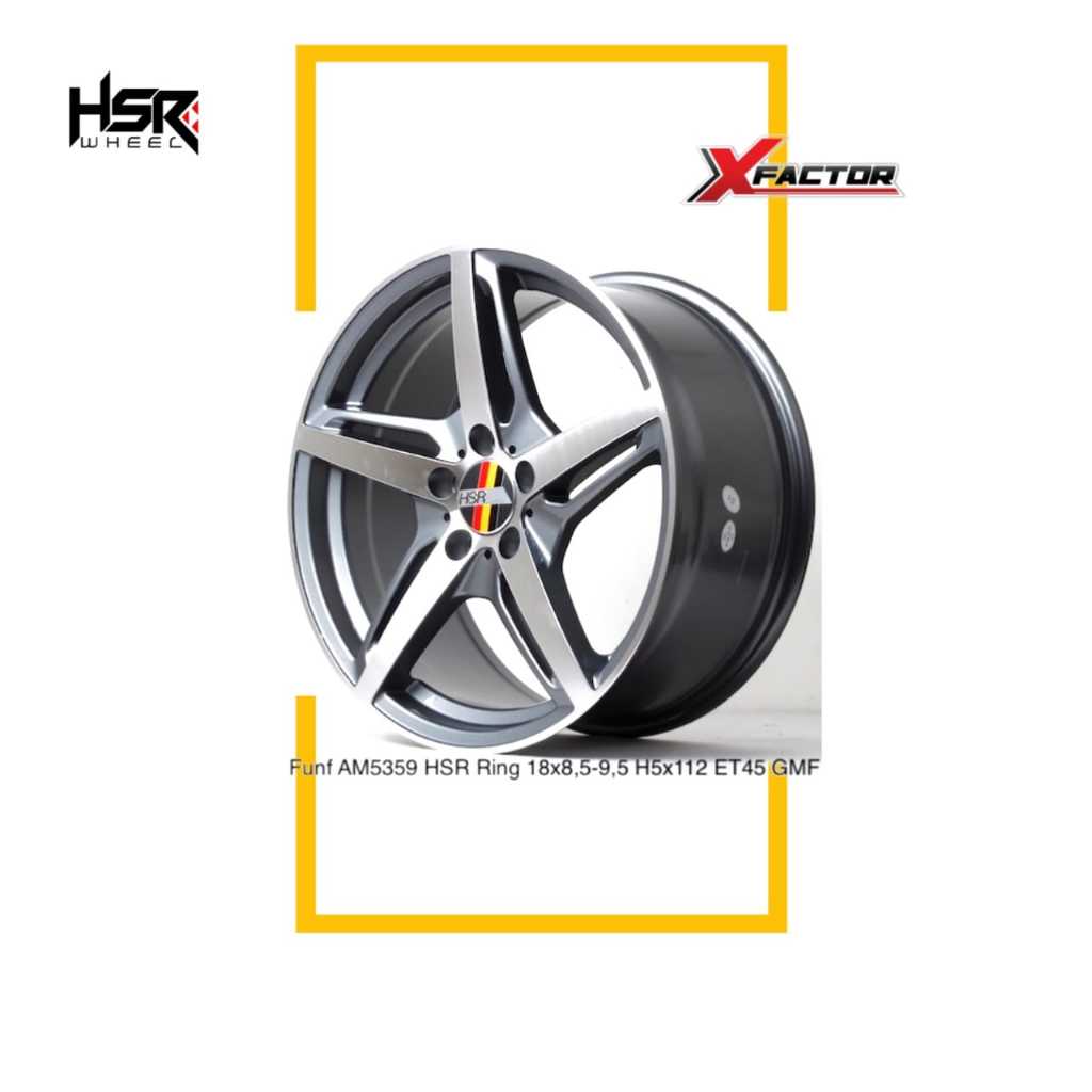 VELG MOBIL HSR R18 HSR FUNF R18X8,5/9,5 H5X112 ET45 GMF