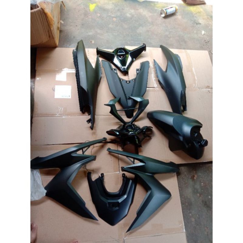 PAKET FULL BODY HALUS ALL NEW VARIO 125 150 2018 2020 HITAM DOFF