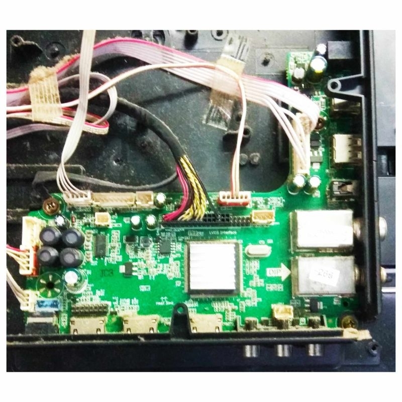 MB mainboard dan PSU TV Polytron PLD 32TS1503/s