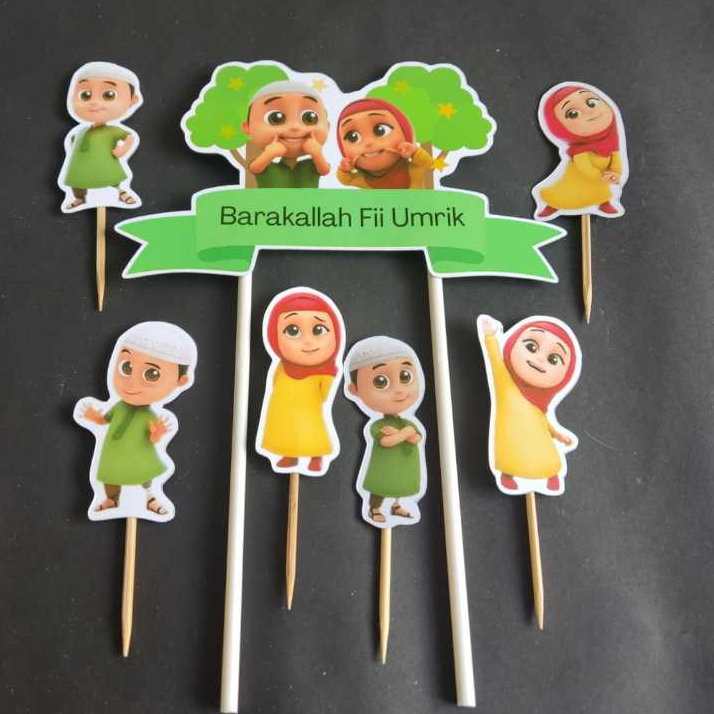 topper nussa dan rara hiasan kue ulang tahun