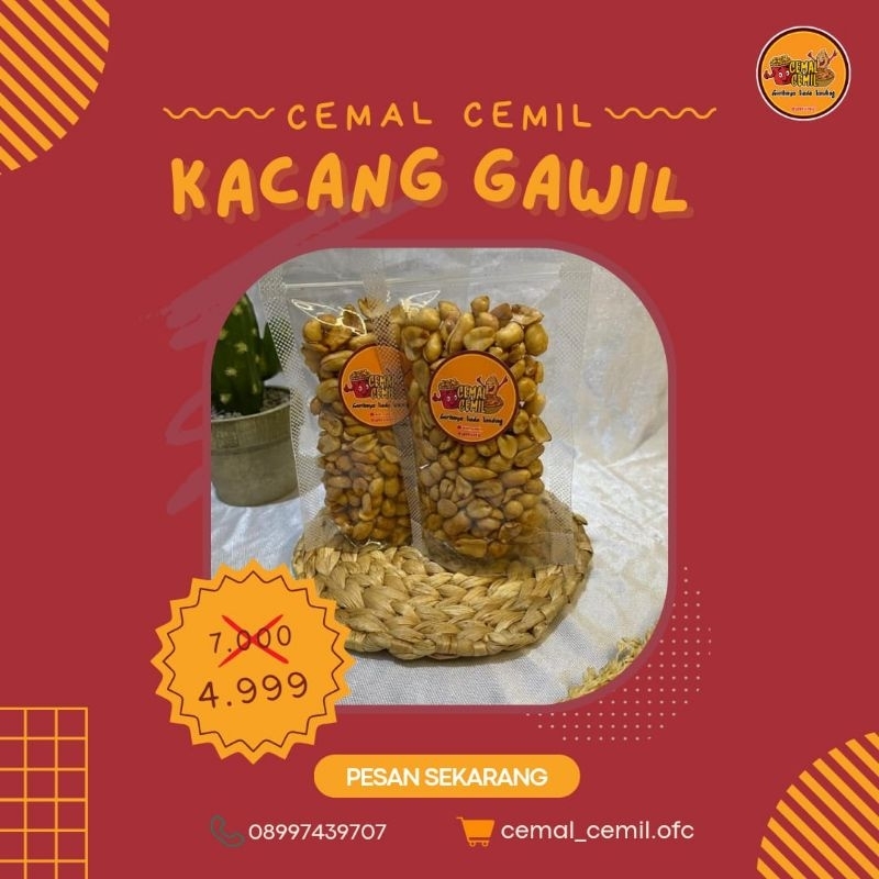 

Kacang Gawil Asin Gurih Bawang Putih, Kacang Goreng