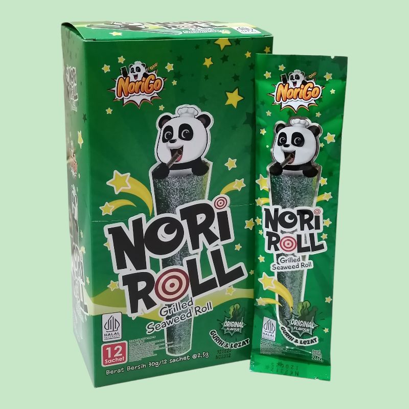 

RB TOKINORI ROLL Crispy Seaweed Sapi Panggang, Pedas, Ayam Bawang, dan Original 48gr [12 pcs/box]
