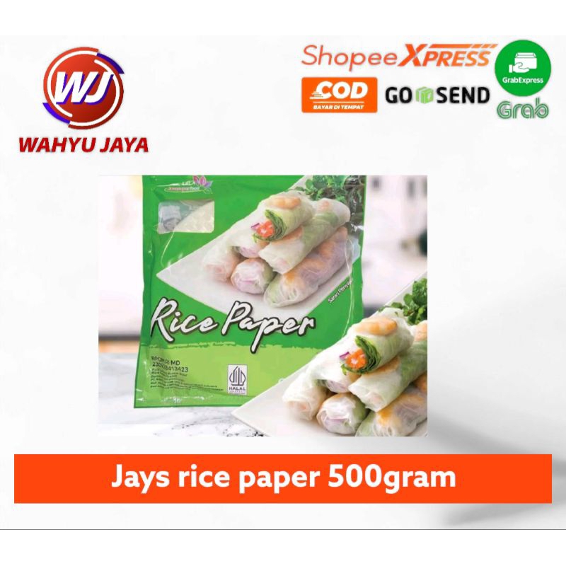 

Jays rice paper bulat 500gram