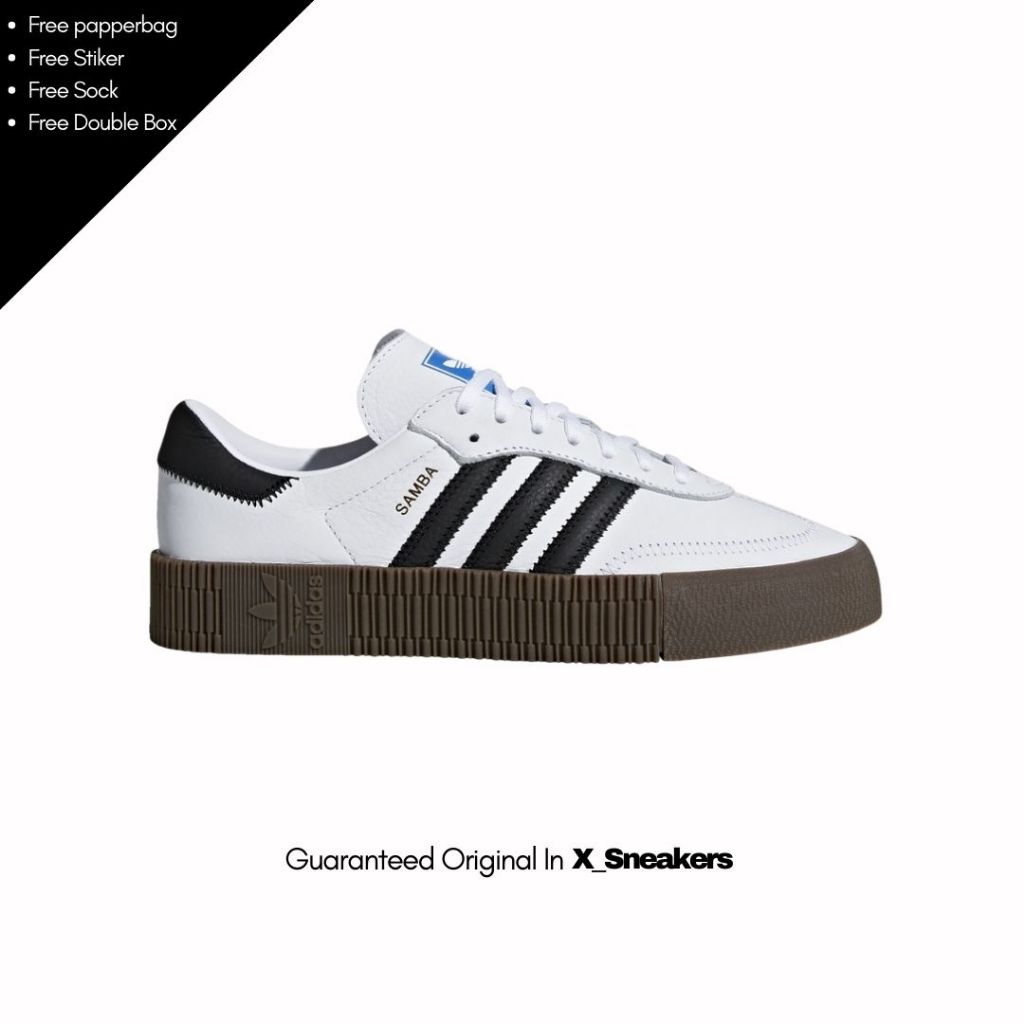 Sneakers Adidas Sambarose White Gum 100% Original BNIB Free Papperbag)