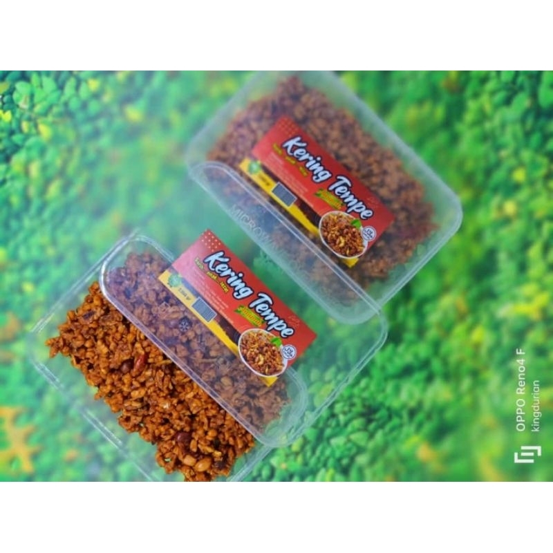

kering tempe pedas manis box plastik
