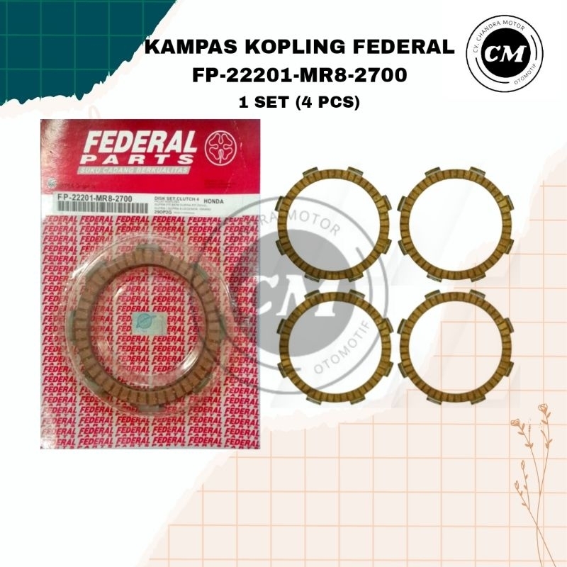 KAMPAS KOPLING FEDERAL FP-22201-MR8-2700