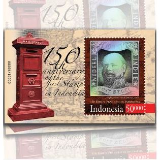 

Souvenir Sheet - 150 Tahun Prangko Pertama Indonesia