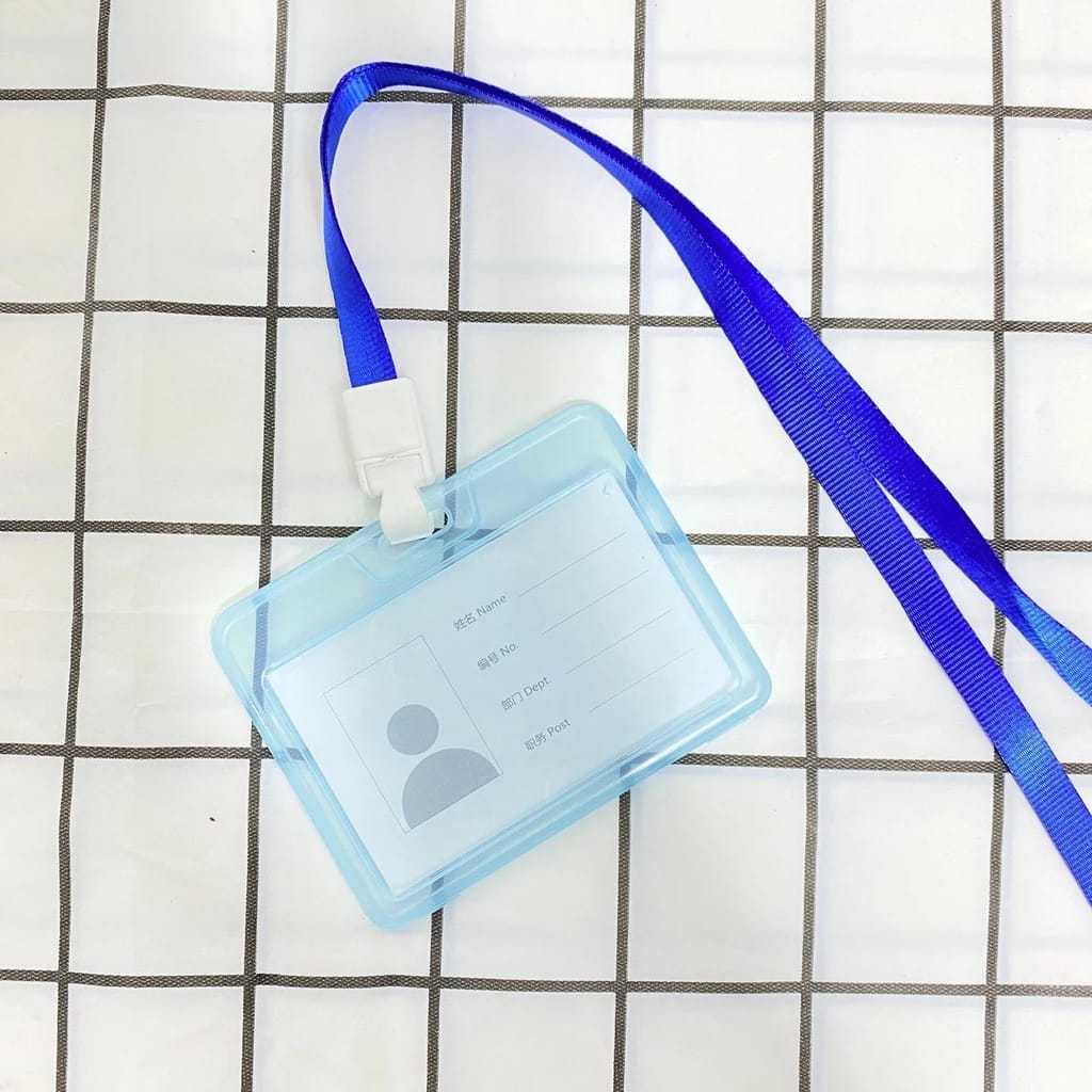 

[FAFAFA] Name Tag ID Card Transparan Korea / Lanyard ID Card Korea