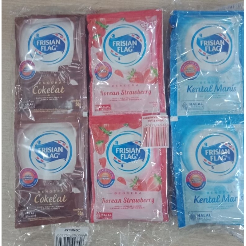 

Bendera skm sashet isi 6 pcs coklat krimer dan strawberry