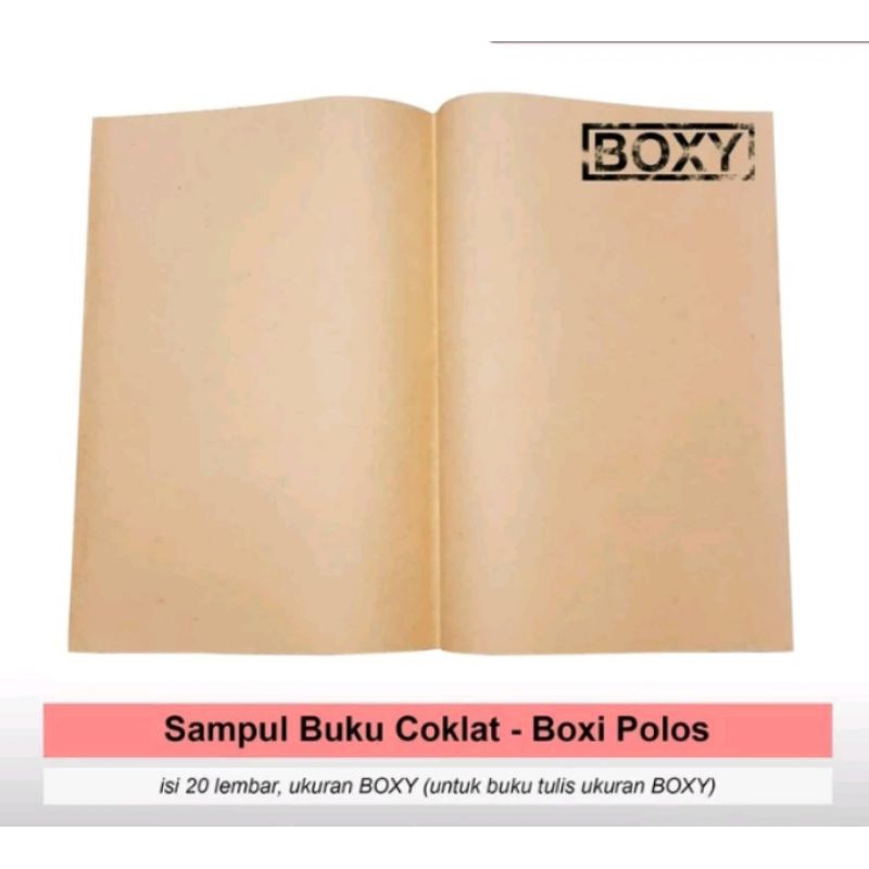

(Per 20 Lembar) Sampul Kertas Dan Plastik Boxy / Sampul Coklat
