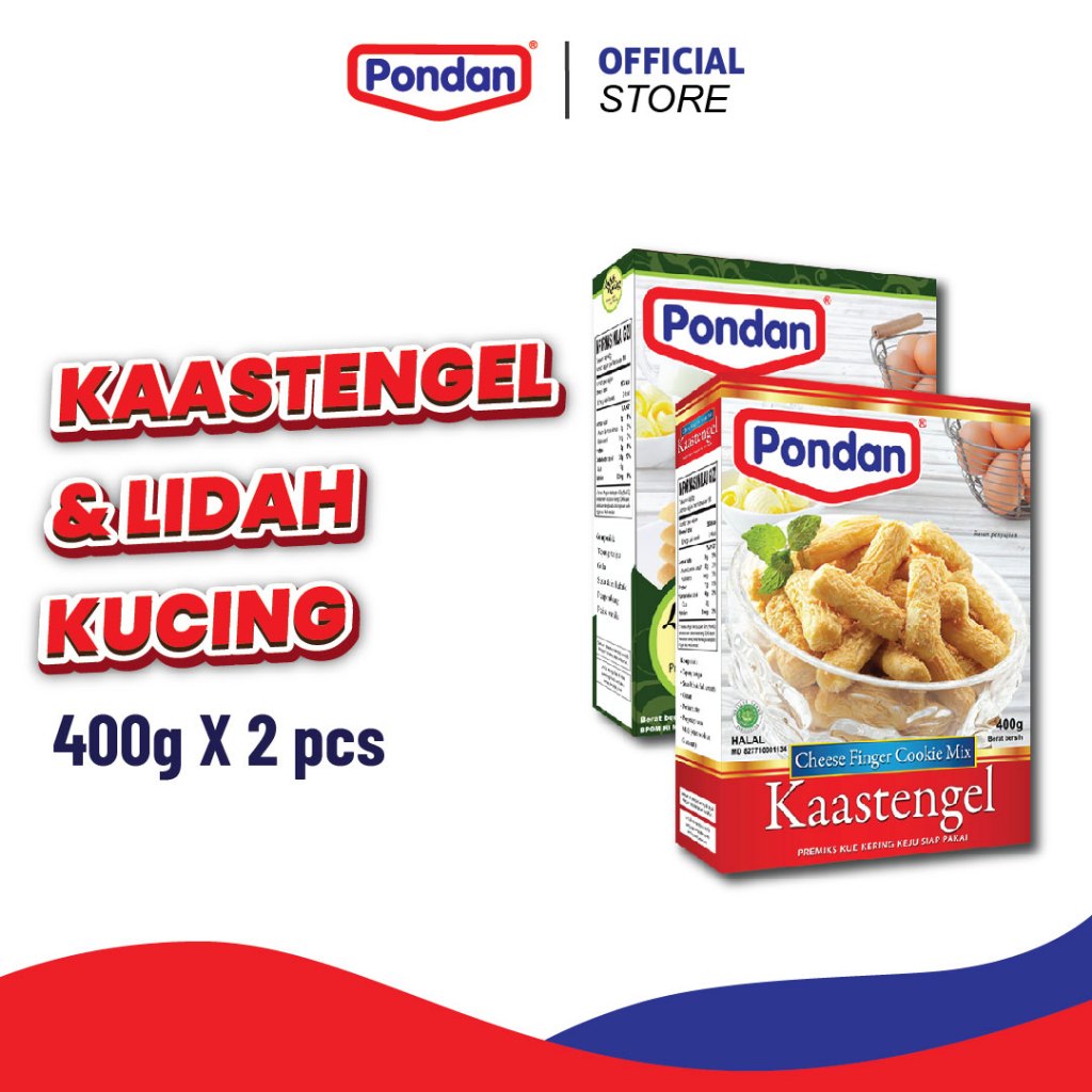 

Pondan Kaastengel 400g & Lidah Kucing 400g