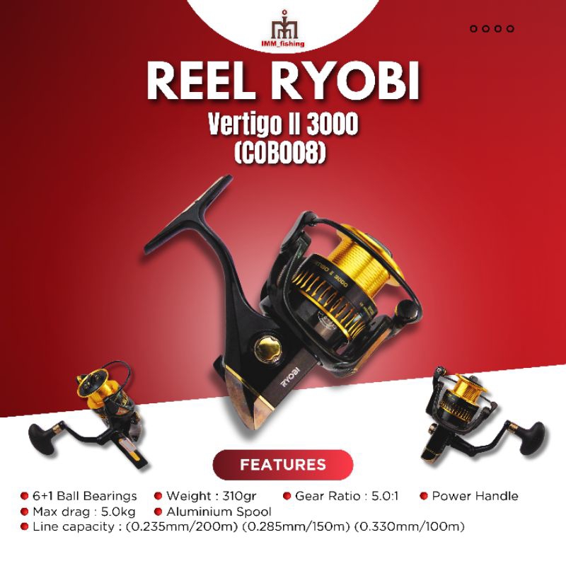 REEL RYOBI VERTIGO II 3000