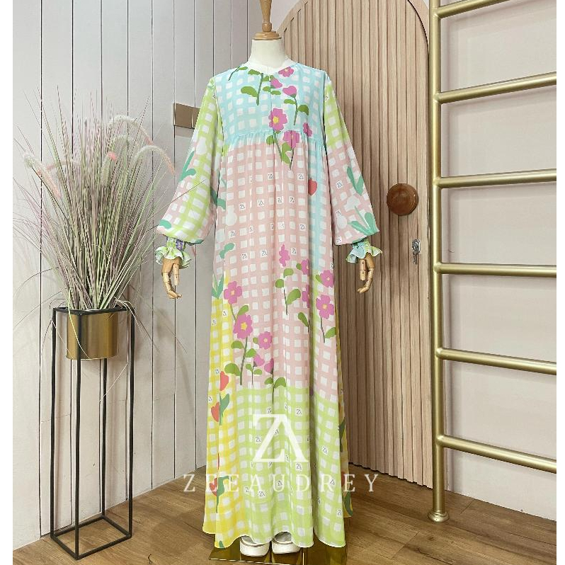 Dress Printingan Floryn BY ZEEAUDREY
