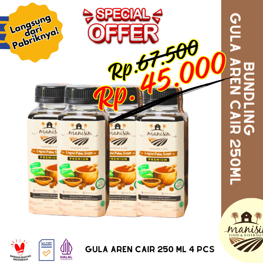 

Promo Bundling - Manisin Gula Aren Cair Premium 250ml