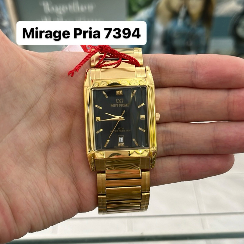 Jam Tangan Mirage 7394 Pria Gold