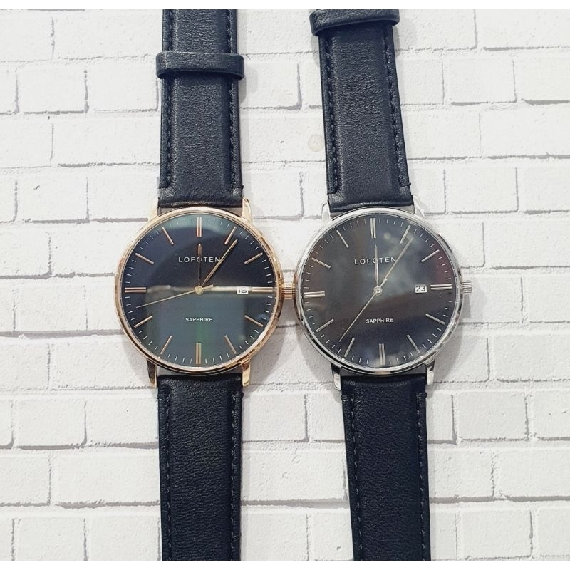 LOFOTEN F8109M Jam tangan Pria Analog strap Kulit Original
