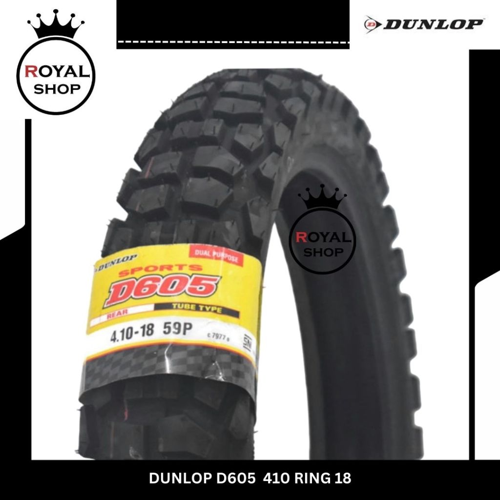 DUNLOP D 605 D605 410-18 Ban Motor Trail Cross Adventure Rally