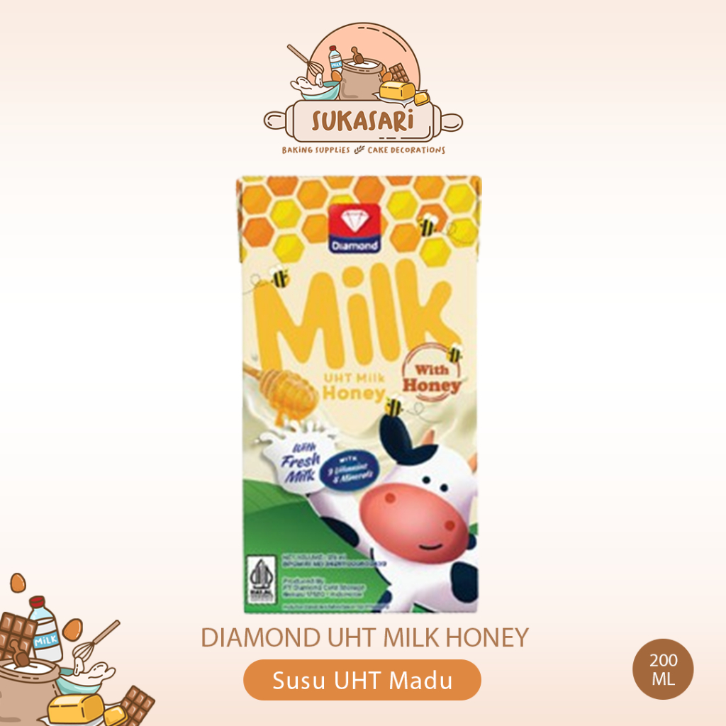 

Diamond UHT Milk Honey 200ml Susu UHT Rasa Madu