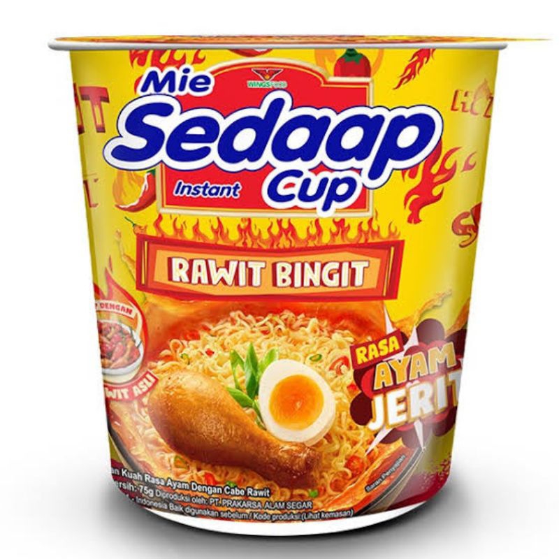 Sedaap mie instan cup Ayam jerit