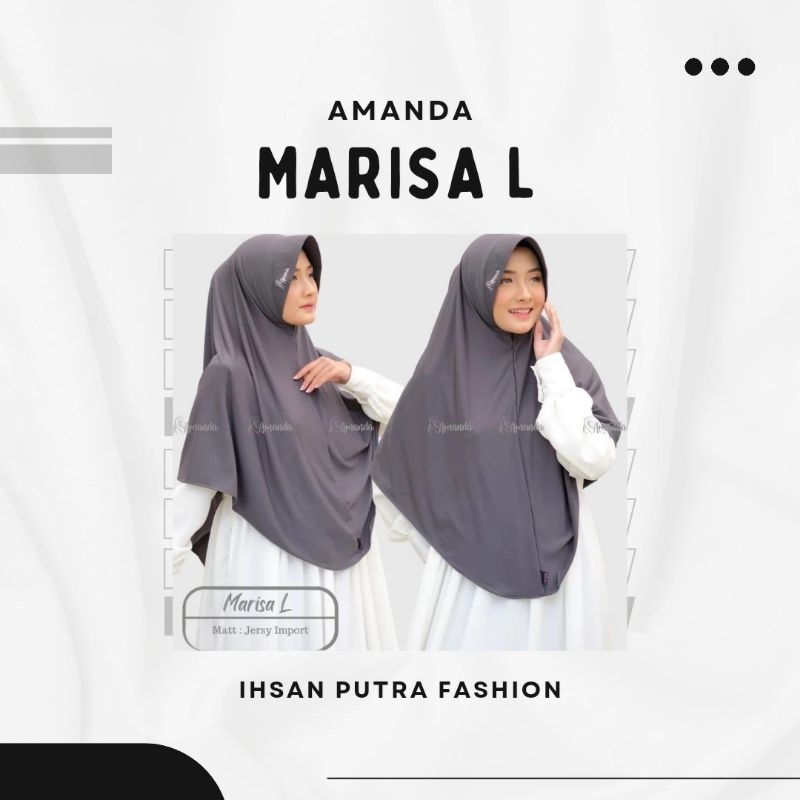 (Bisa cod) Jilbab Instan Amanda Marisa L || hijab Murah