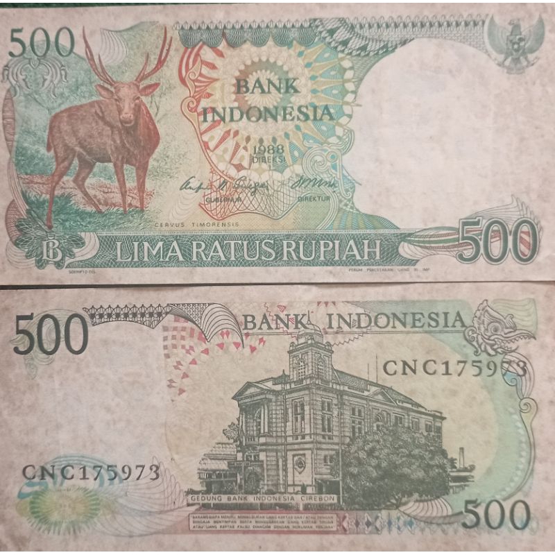 Uang 500 Rupiah Th 1988
