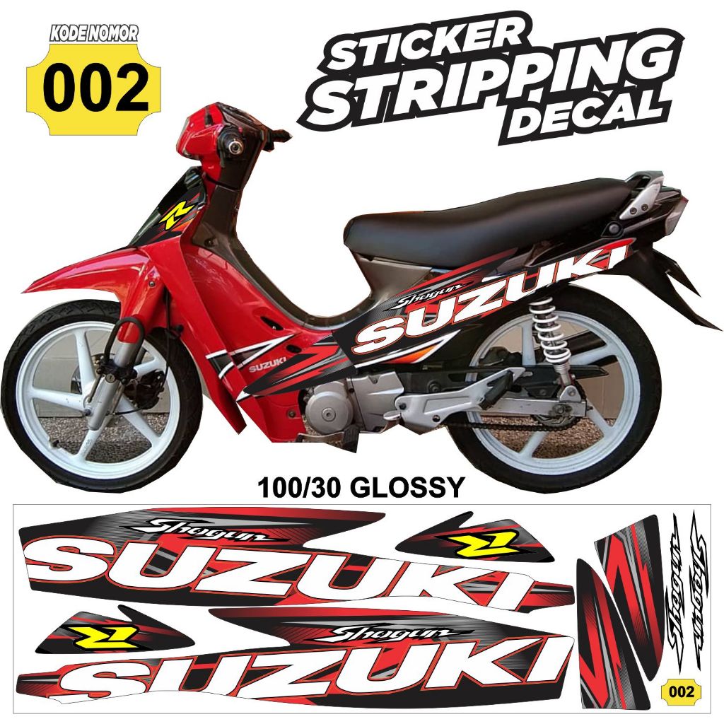 stiker motor Striping Suzuki Shogun 110  variasi Suzuki Shogun 110