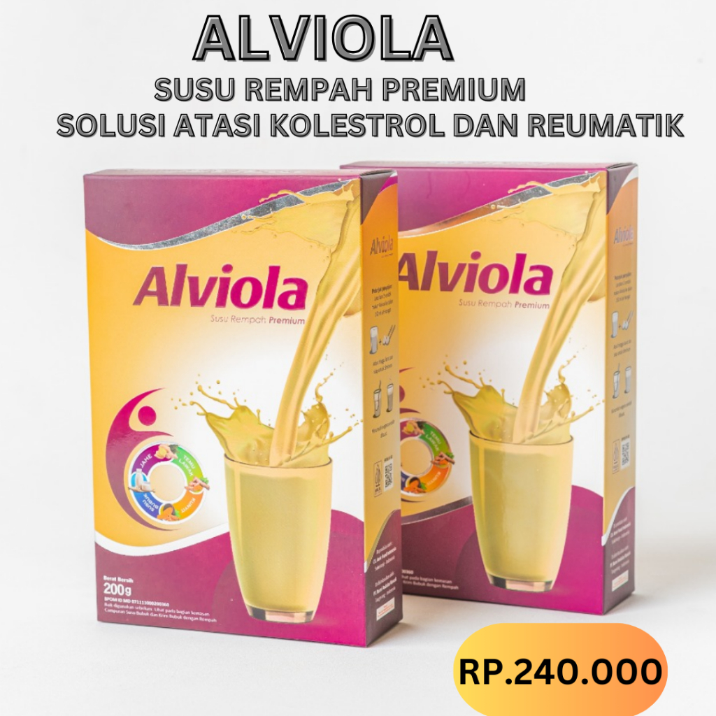 

PAKET 2 BOX ALVIOLA SUSU REMPAH PREMIUM ATASI KOLESTROL NYERI SENDI DAN REUMATIK