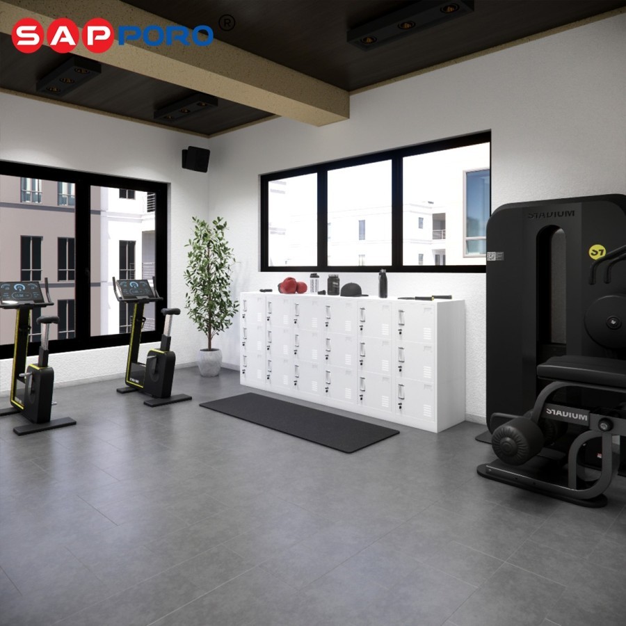 SAPPORO HORISON 18 - Lemari Loker Besi 18 Pintu Locker Kabinet