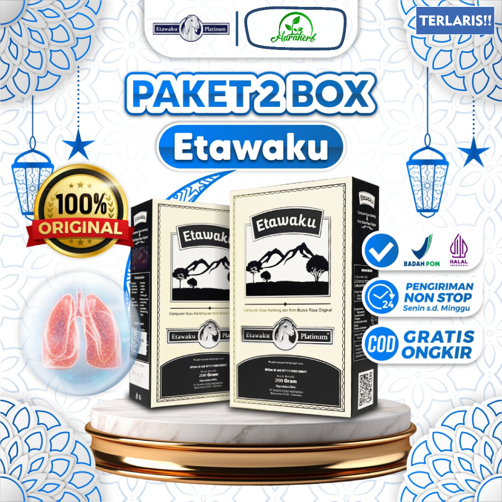

Paket 2 Box Etawaku Platinum - Solusi Asma Atasi Masalah Pernafasan
