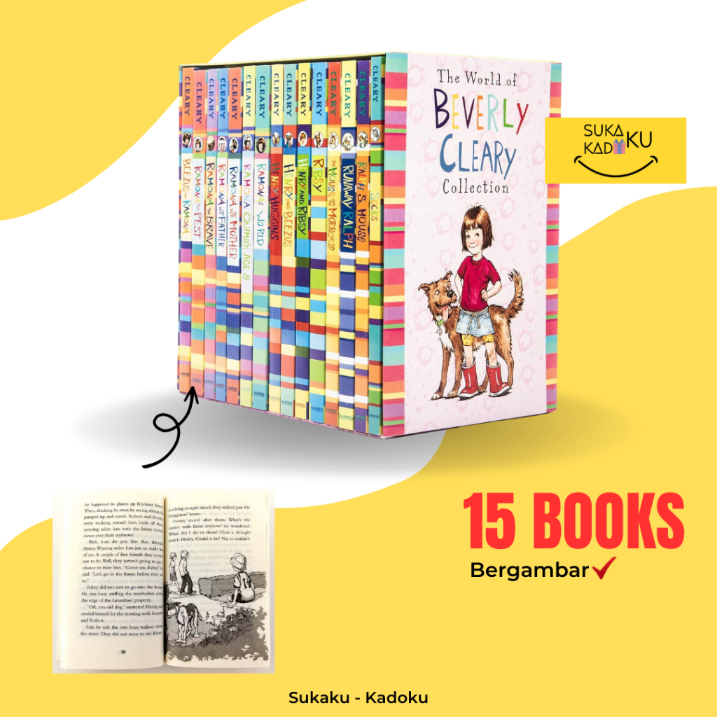 The World Beverly Cleary Collection Ramona Book Box Set Buku Cerita Novel Anak Import