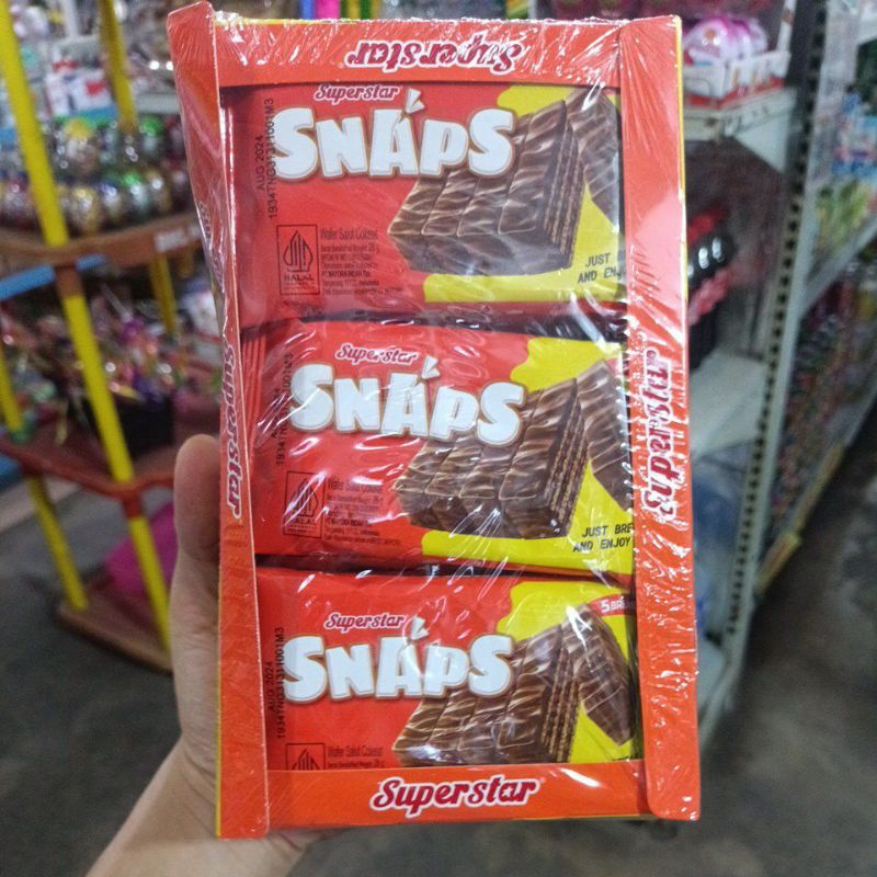 

SNAPS Superstar wafer isi 12pcs murah, enak, lezat, dan bisa dijual kembali