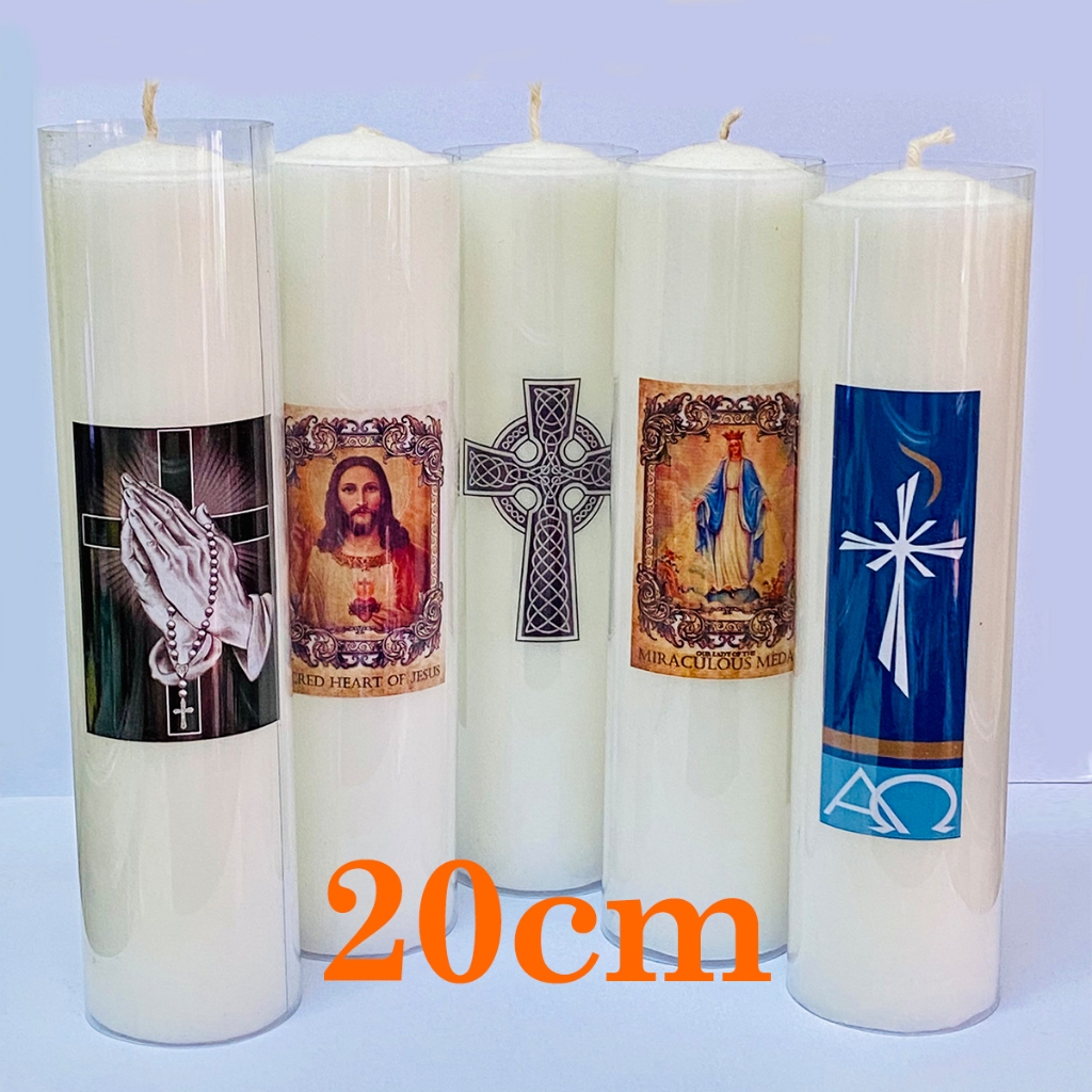LILIN DOA ROHANI KATOLIK Tinggi 20cm - misa devosi candle