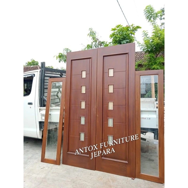 pintu utama rumah pintu jati minimalis