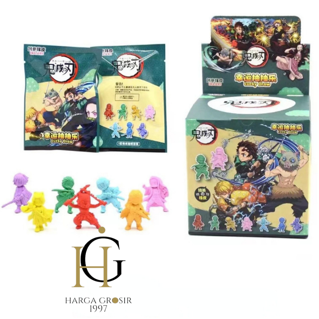 

Penghapus plastic bag demon slayer 1box 32pcs alat tulis sekolah termurah bisa terjangkau cod