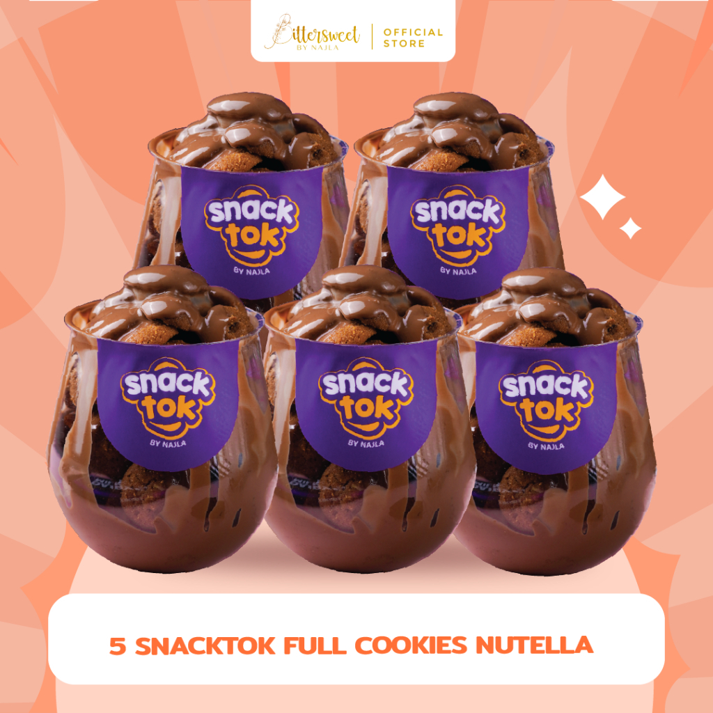 

Bittersweet by Najla - Bundling 5 Snacktok Full Cookies Nutella