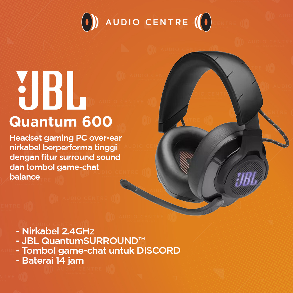 JBL Quantum 600 Wireless Headset Gaming with JBL Quantum Sound