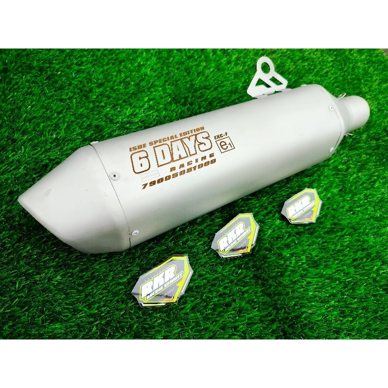 Slincer Knalpot 6 DAY COPY KTM V2 Sanblasting, slincer ktm, knalpot ktm