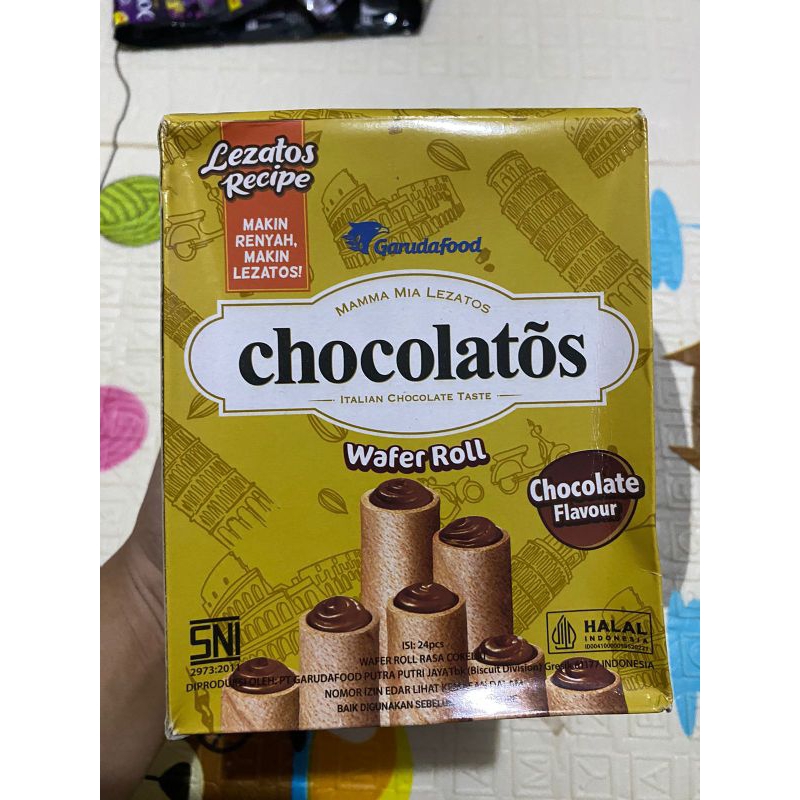 

Gery Chocolatos wafer roll 1 box isi 24pcs