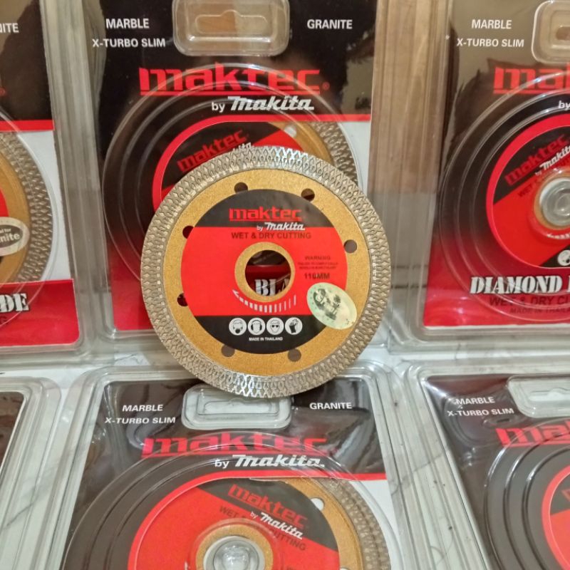 Mata Gerinda Maktec Makita SLIM X TURBO BATIK Mata Pisau Potong Granit