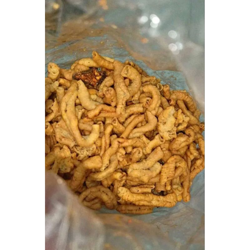 

Kripik Usus Pedas Daun Jeruk