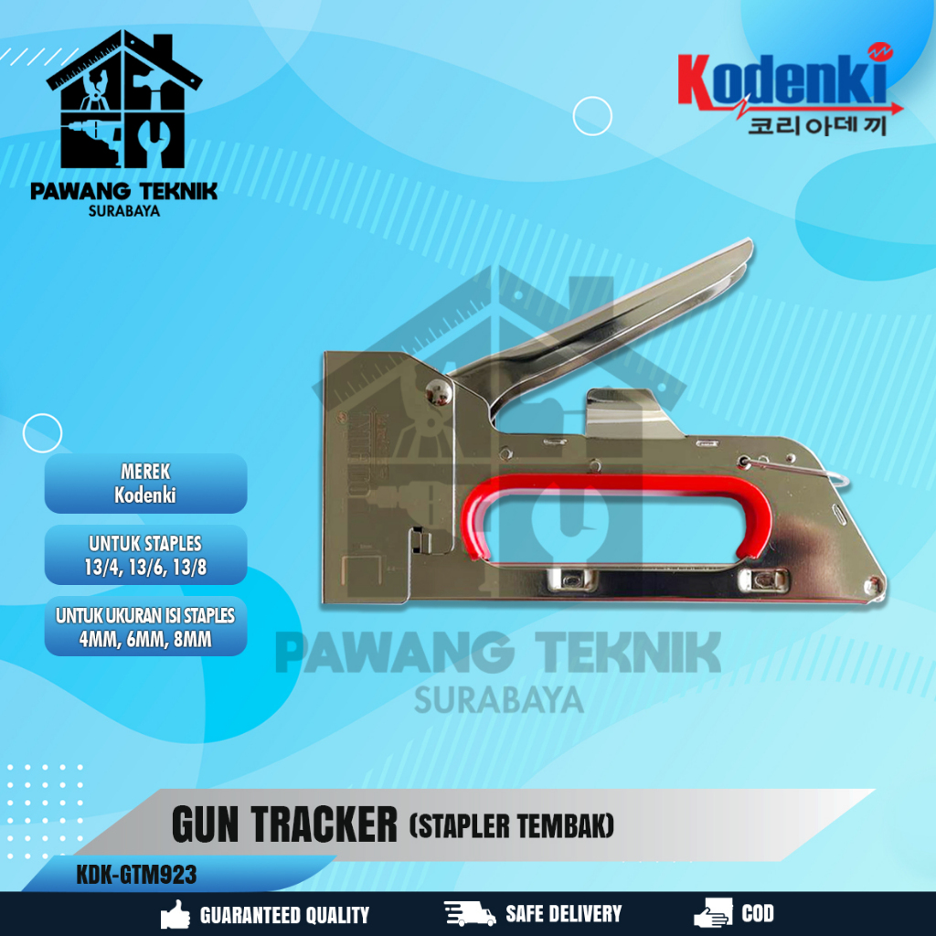 

Kodenki Stapler Staples Gun Manual Tangan R23 Jok Motor Mebel Bingkai Furniture Pintu Kayu Papan - Stapler Gun Tracker Hekter Alat Staples Jok Motor Sofa Kain Tirai Kayu Isi Staples Ukuran Bisa 13/4 13/6 13/8