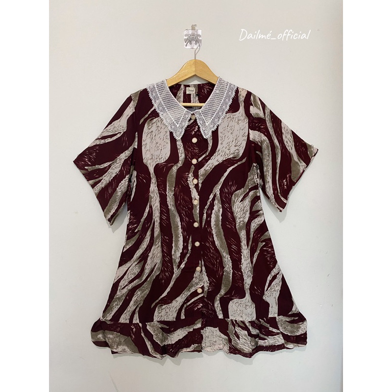 Dress Wanita kancing depan Dress Pesta dress Korea