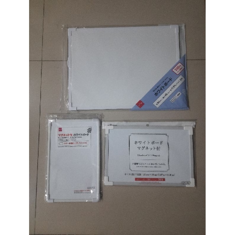 

White Board with Magnetic Papan Tulis Putih Bisa Ditempel Magnet Magnetik Daiso