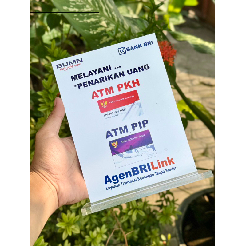 

AKRILIK 15x20CM AGEN BRI PELAYANAN ATM PKH ATM KIP BAHAN TEBAL