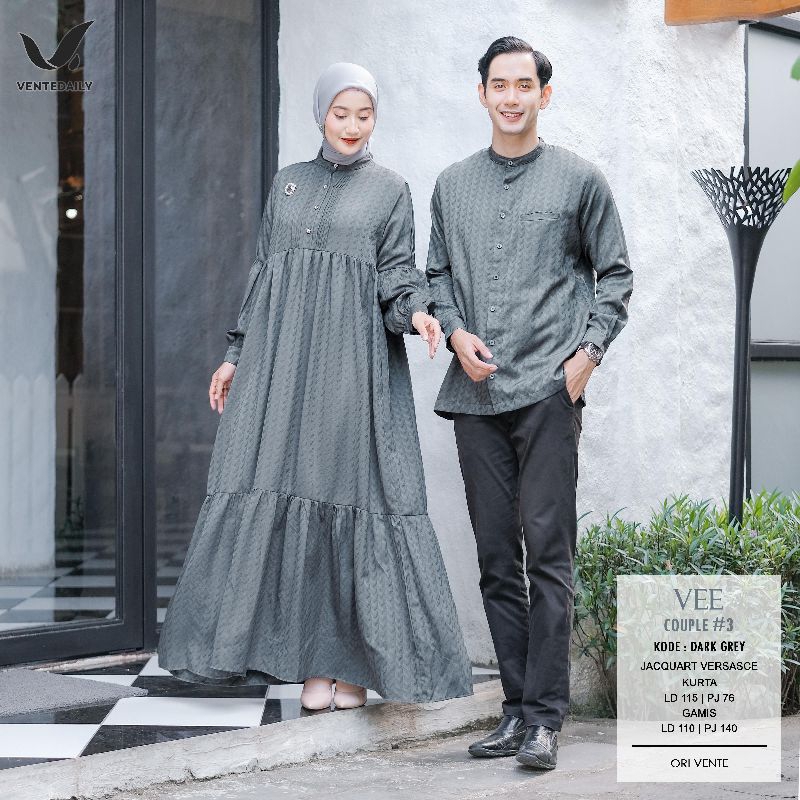 VEE COUPLE BY VENTE DAILY GAMIS KURTA PASANGAN